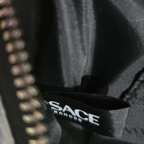 Versace Silver Belt Bag Travel Pouch Fanny Pack Crossbody Designer Unisex Bag - Picture 9 of 10